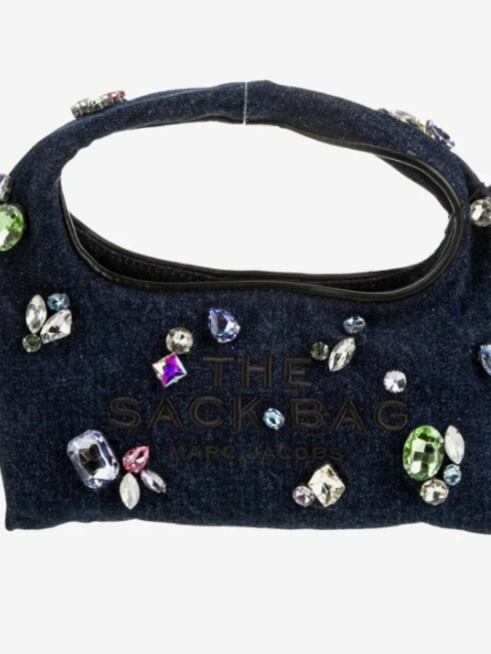 Marc Jacobs Gem Embellished Denim The Sack Bag